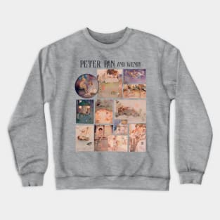 Peter Pan, Neverland Wendy Darling - Captain Hook, Tinker Crewneck Sweatshirt